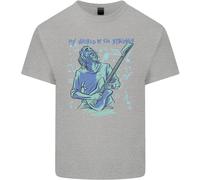 My World Is Sei Corde Chitarra Musica Rock T-Shirt Ragazzi Ragazze