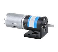 MY24GP-370 Planetary DC Gear Motor 12V 24V, Large Torque, Adjustable Speed Forward & Low Speed Motor for Electric Toys, Air Pumps & DIY Projects(24v 40rpm,4mmMotor and Bracket)