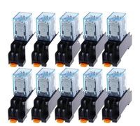 MY2P HH52P MY2NJ 12V 24V DC 110V 220V AC Bobina for uso generale Micro Mini Relè con base presa 10 pezzi(DC,48V)