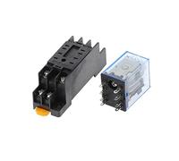 MY2P HH52P MY2NJ 12V 24V DC / 110V 220V AC Bobina Relè DPDT for uso generale Micro Mini con base zoccolo 50 pezzi(DC 12V)