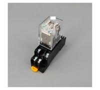 MY2P HH52P MY2NJ Relay Coil DPDT Electromagnetic Relay Switch with Socket Base LED AC 110V 220V DC 12V 24V MQXFCZUX(DC 12V)