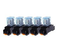 MY4NJ Bobina AC12V AC24V DC12V DC24V DC 36V AC110V AC220V HH54P 5A Relè elettromagnetico in miniatura for uso generale con base 5 pezzi(AC,6V)