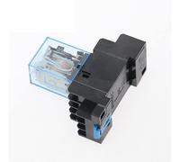 MY4NJ HH54P DC 12V 24V 110V 220V AC Relè di potenza bobina for uso generale 14 pin 4NO 4NC 5A con base zoccolo PYF14A 50 set(AC 110V)