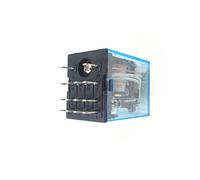 MY4NJ Relè elettromagnetico elettronico micro mini 5A 14PIN bobina 4DPDT con base presa PYF14A DC 12V 24V AC 110V 220V LED 50 set(DC 12V)