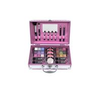 MYA Cosmetics - Mya Bon Voyage | Kit trucco | Astuccio completo con ombre, fard, glitter e pennelli professionali (bianco)