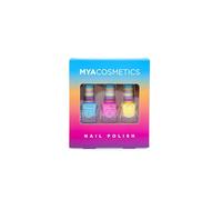 Mya Mya - Set di 3 smalti per unghie, colore: limone