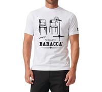 MYAGG Aldo Giovanni e Giacomo T-Shirt Baracca Bianca, Maglietta in Cotone 100%, Design Comico Iconico (IT, Testo, S, Regular, Regular)