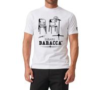MyAGG Aldo Giovanni e Giacomo T-Shirt Baracca Bianca, Maglietta in Cotone 100%, Design Comico Iconico (IT, Testo, XS, Regular, Regular)