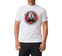 MYAGG Aldo Giovanni e Giacomo T-Shirt Dracula, Maglietta Comica Bianca in Cotone 100%, Made in Italy