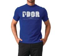 MyAGG Aldo Giovanni E Giacomo T-Shirt Pdor, Blu, 100% Cotone, Made in Italy (IT, Testo, L, Regular, Regular)