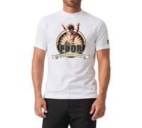 MYAGG Aldo Giovanni E Giacomo T-Shirt Pdor, Maglietta Comica in Cotone 100%, Bianca Made in Italy