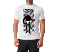 MYAGG Aldo Giovanni e Giacomo T-Shirt Tafazzi, 100% Cotone, Bianca Made in Italy