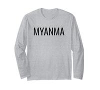 Myanma Bamar Myanmar Burma Maglia a Manica