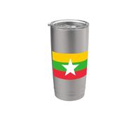 Myanmar Bandiera del Myanmar (Birmania) Bicchiere termico in acciaio inox doppia parete