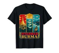 Myanmar Birmania Heritage Landmark Maglietta