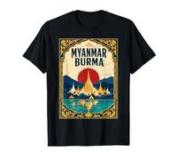 Myanmar Birmania Patrimonio di Maglietta