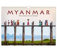 Myanmar - Reise durch das alte Burma (Wandkalender 2026 DIN A4 quer), CALVENDO Monatskalender: Das buddhistische Kleinod Asiens