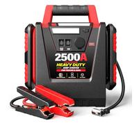 MyAnts Avviatore di Emergenza per Auto 2500A con Compressore 150 PSI, Avviatore Batteria Auto e Moto 12V (Motori Benzina/Diesel fino a 8.0L), Starter Auto Portatile, Jump Starter 20000mAh, LED 500LM
