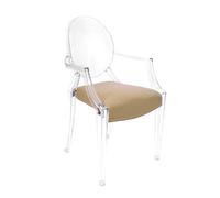 MYAREADESIGN IL CUSCINO per sedia KARTELL LOUIS GHOST Cammello Ecopelle Uruguay