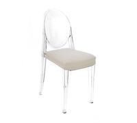 MYAREADESIGN IL CUSCINO per sedia KARTELL VICTORIA GHOST ecopelle GRETA