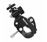 Myarmor Supporto a morsetto con sgancio rapido universale, testa filettata per fotocamere, leggii musicali, supporto microfono, motociclette, biciclette, qualsiasi tubo o barra con diametro tra 17 e 35 mm.