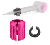 MYAYD Filtro asciugacapelli migliorato, ricambio per modelli Dysòn Supersonic HD15 HD01 HD03 HD07 HD08, accessori di riparazione con 1 copertura antipolvere e 1 rete di pulizia (rosso rosa)