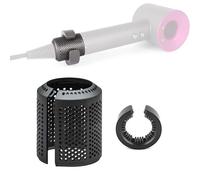 MYAYD Filtro asciugacapelli migliorato, ricambio per modelli Dysòn Supersonic HD15 HD01 HD03 HD07 HD08, accessori di riparazione con 1 copertura antipolvere e 1 rete di pulizia (nero)