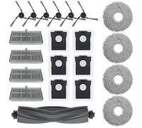 MYAYD Set di accessori per Dreame X40 Ultra Complete / L40 Ultra,21 pezzi pezzi di ricambio robot aspirapolvere accessori con 1 spazzola principale, 6 spazzole laterali, 4 filtri, 6 sacchetti per