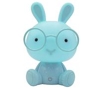 Myazs Casa Occhiali Coniglio Luci Notturne per Bambini Lampade USB Lampada da comodino per l'allattamento al seno Orso Nursery Lampada Decorazione Baby Night Light per Culla