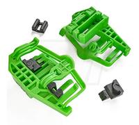 MYBA-S 2 clip di riparazione per alzacristalli per BMW E90, E91, verde, gomma, classica, destra, 2 conti