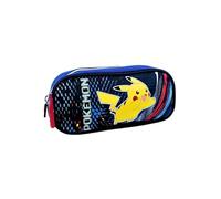 Mybagstory - Astuccio Pokémon Uno Scomparto per Bambino - Scuola e Asilo - Misura 23 cm - Idea Regalo, Blu