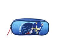 MyBagStory - Astuccio Sonic Prime 22x9x8 cm | Scuola ragazzo blu | Doppio scomparto zip | Accessorio scuola | Design ufficiale Gaming Sega, Sonic - Blu
