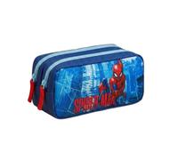 mybagstory | Astuccio Spiderman | Doppio scomparto | 9 x 11 x 22 cm | Ideale per la scuola con la sua doppia capacità di stoccaggio. Organizza facilmente tutte le penne e i pennarelli del tuo