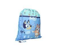 MyBagStory Bluey Borsa Piscina Bambino Blu Scuola Primaria 44cm Cinghie Regolabile Corda Idea Regalo Bluey Blu Enfant