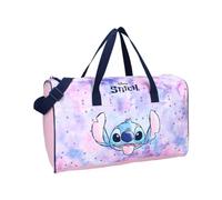 mybagstory - Borsa sportiva per ragazze - Stitch - Bambini - Scuola - Asilo - Scuola elementare - Borsa per ragazze - Dimensione 40 cm - Cinturino regolabile - Idea regalo - Rosa, Stitch, Rosa