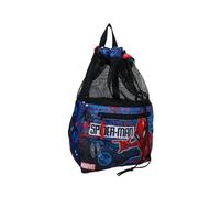 mybagstory - Borsa sportiva per ragazzi Spiderman Blu - Bambino - Scuola - Scuola - asilo - Borsa per bambini - Misura 40 cm - Spalline regolabili - Spago - Idea regalo, Spiderman - Blu, enfant
