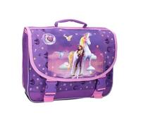 mybagstory - Cartella Unicorn Academy - Ragazza 38 x 33 x 12 cm - 2 scomparti - Chiusura a patta - Borsa scuola elementare