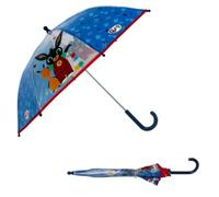 mybagstory - Ombrello Bambini - Bing - Blu - Asilo - Vacanze - Ombrello Bambino - 73cm - Idea Regalo - Leggero - Compatto - Apertura Manuale - Durevole - Antipizzicamento, Blu, M, blu, rosso., M