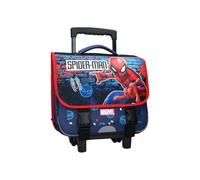 mybagstory - Spiderman - Borsa a rotelle Garcon 38 x 31 x 15 cm - Borsa da scuola Trolley con scomparti e patta - Maniglia telescopica e ruote - primaria CP CE1 CE2