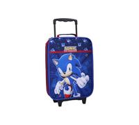 mybagstory | Valigia a rotelle per bambini Sonic The Hedgehog | Bagagli Cabina Trolley Blu e Rosso | Ideale Viaggi e Vacanze | Dimensioni 49x31x14 cm | Design ufficiale Sega Made to Roll