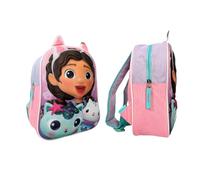 mybagstory - Zaino 3D ragazza Gabby's Dollhouse - Rosa - Bambino - Scuola