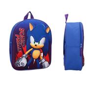 mybagstory - Zaino 3D Sonic per ragazzi blu - Bambino - scuole - Sonic - Blu, Enfant