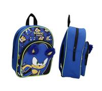 mybagstory - Zaino 3D Sonic ragazzo - Blu - Bambino - Scuole - Sonic - Blu, enfant
