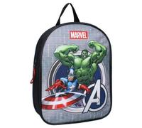 mybagstory - Zaino Avengers Ragazzo Grigio 29 cm | Ideale per la scuola, l'asilo e le elementari, con spalline regolabili: un'idea regalo perfetta.