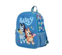 mybagstory | Zaino Bluey | Design 3D | Blu | Zaino scolastico ideale per l'asilo con le sue dimensioni di 33 x 12 x 26 cm e il suo accattivante effetto 3D in rilievo.