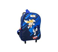 Mybagstory - Zaino con Ruote Sonic per Ragazzo - Trolley Blu per Scuola Primaria - Bambino - 32 cm - Spalline Regolabili - Idea Regalo