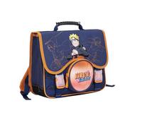mybagstory - Zaino Naruto - Ragazzo 38 x 34 x 16 cm - 2 scomparti + tasca rotonda - Chiusura a patta - Borsa scuola elementare - Prodotto ufficiale