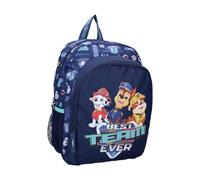 mybagstory Zaino Pat Patrol Best Team Ever | Zaino per bambini con 2 scomparti blu | Borsa per la scuola materna e primaria | Design Chase Marshall Rubble | Regalo ideale e viaggio