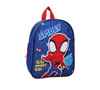 mybagstory - Zaino Spidey blu 29 cm - Leggero e resistente - Spallacci regolabili imbottiti - una tasca principale - Ideale per asilo, tempo libero o gite per bambini