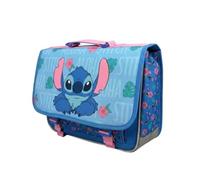 mybagstory | Zaino Stitch | 2 scomparti | Blu 33x13x41 CM | Zaino ideale per il CP e la scuola elementare. Collezione Watermelon con strisce riflettenti e spazio di archiviazione.